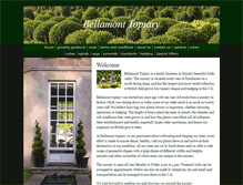 Tablet Screenshot of bellamont-topiary.co.uk